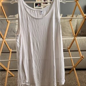 Old Navy Luxe Tank-white